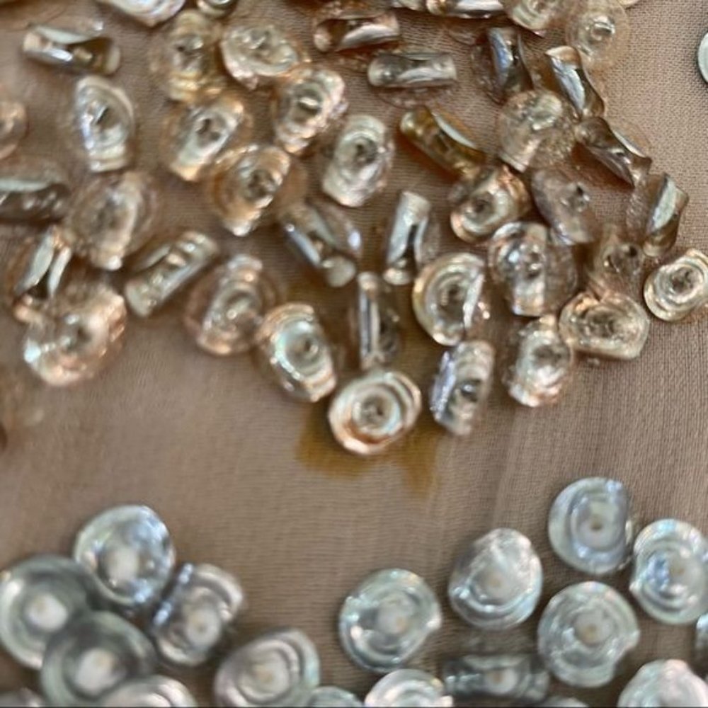 ALICE+OLIVIA Beaded Sequins Embellished 100% Silk Mini Cocktail dress Sz 2 EUC - Picture 9 of 16